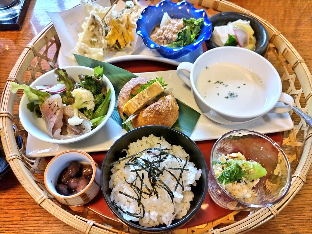 名古屋市 中区ほっと一息カフェ日替わりランチ 880円近場ぶらりチャリ