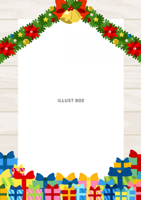 クリスマスフレーム緑背景の写真素材FYI08114145ストックフォトの Qlean Market キュリンマーケット