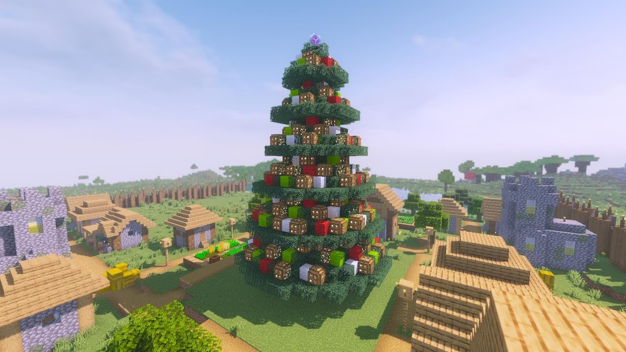 マインクラフトで『クリスマスツリー』を飾り付けてみよう - 窓の杜