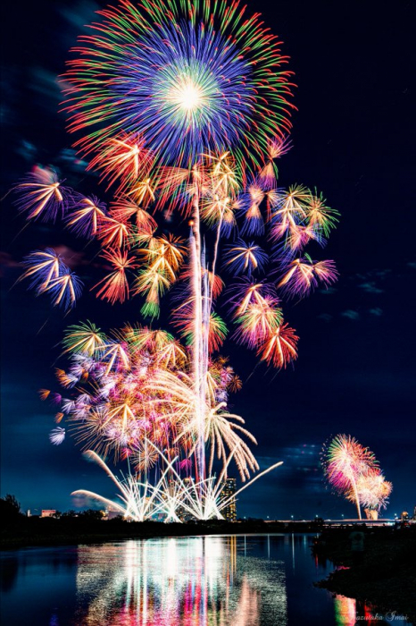 たまがわ花火大会の駐車場