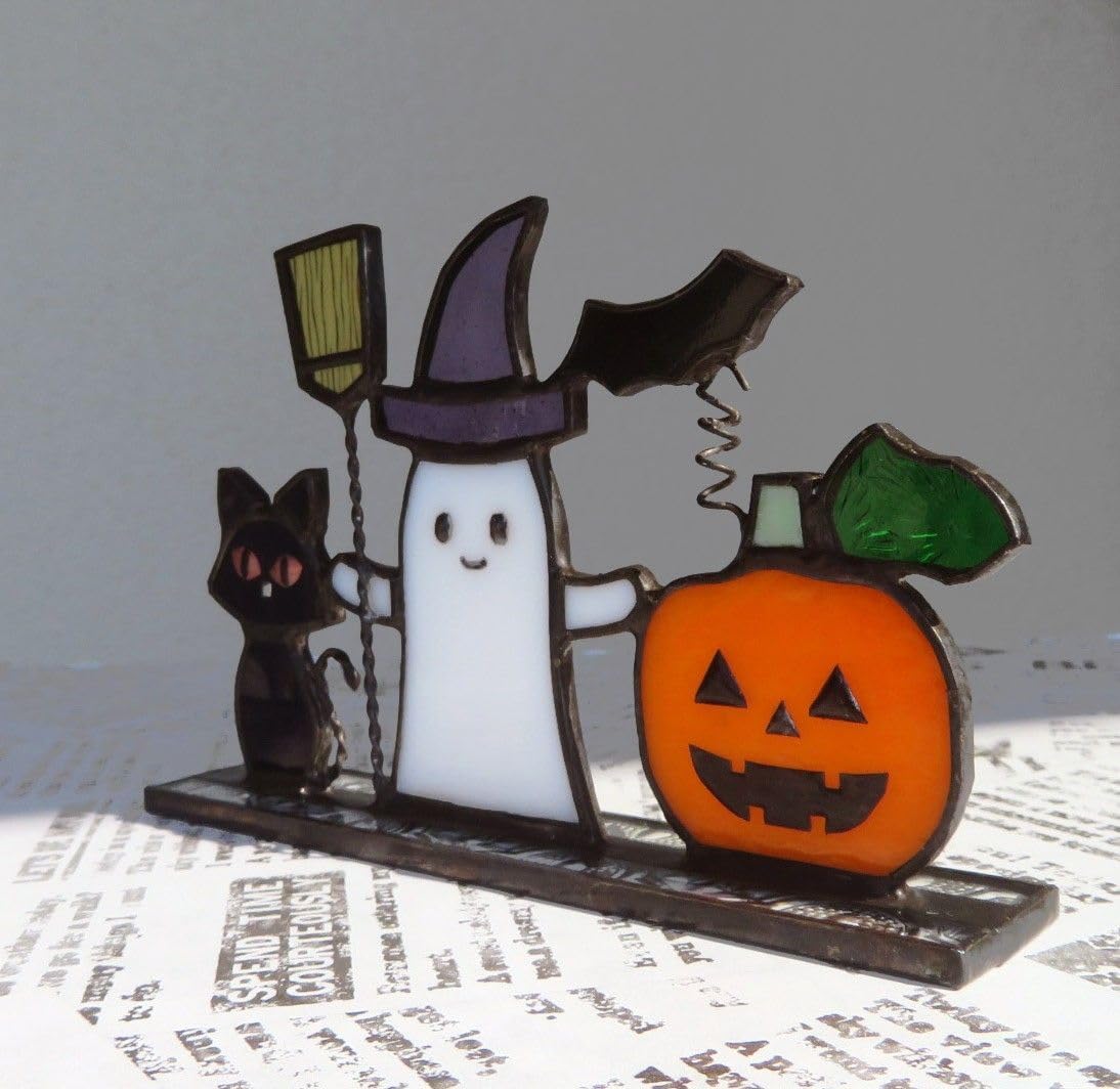 ハロウィン🎃ステンドグラス風モビールHABILIS design co,ltd