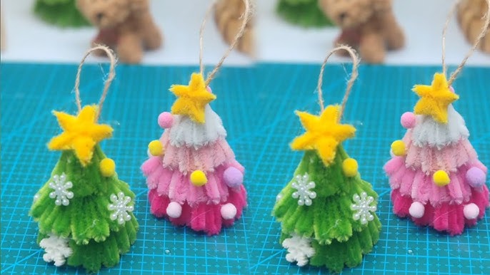 100均DIY モールツリーとポンポン雪だるまの作り方 🎄⛄️christmastree&snowman
