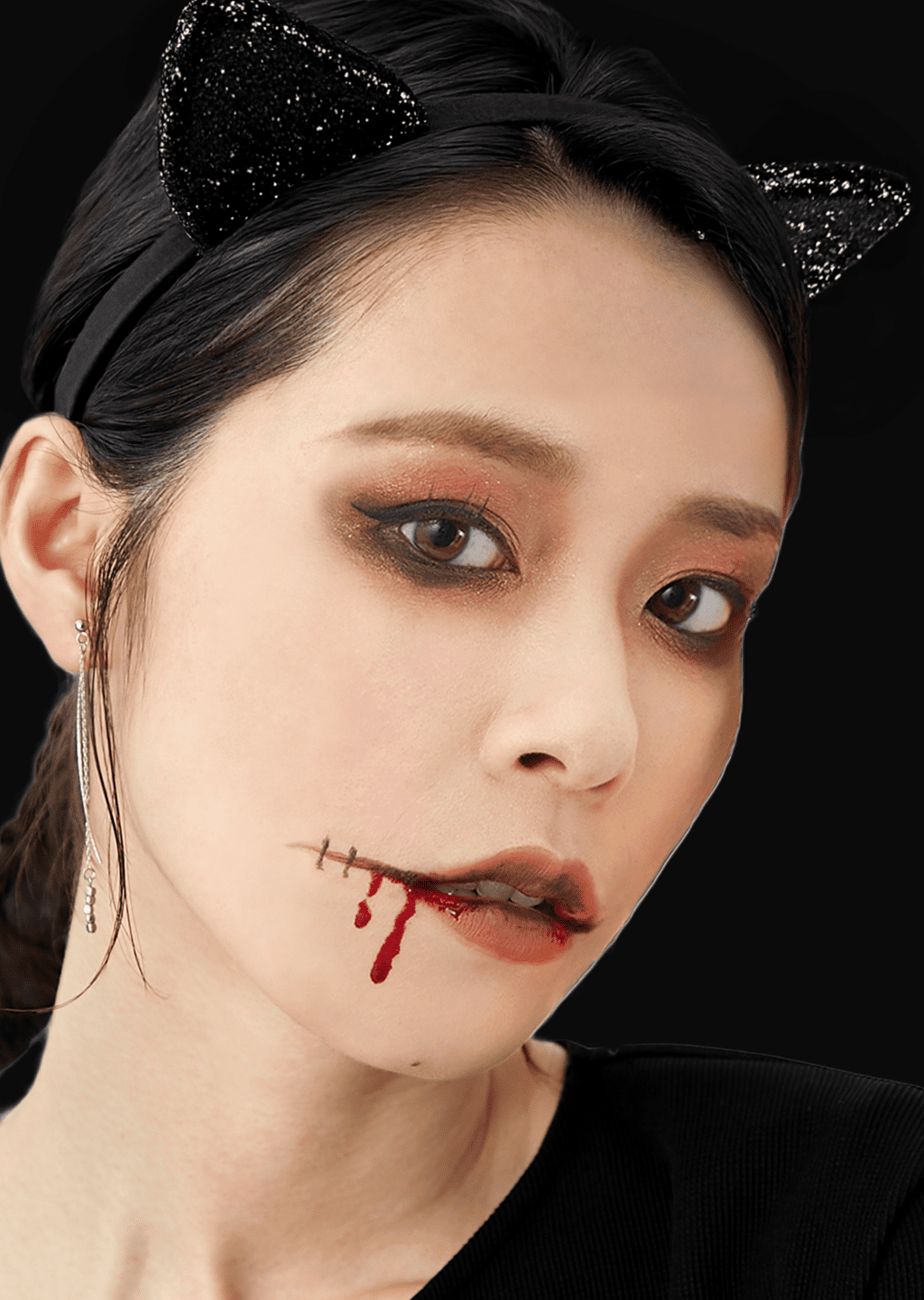 いつものアイテムで！資生堂が“黒猫”ハロウィンメイクを伝授1 3女性セブンプラス