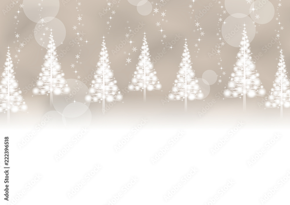 シンプルデザインのクリスマス背景イラスト