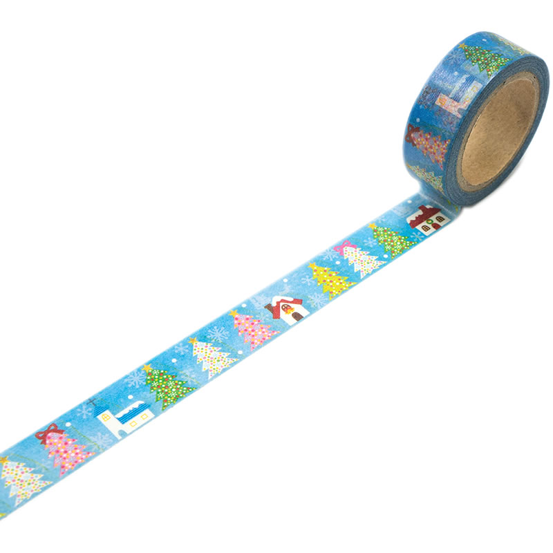 かわいくデコレーションできるクリスマス仕様のマスキングテープ☆ マークス マステ・サンタ柄 文具の森 通販サイト