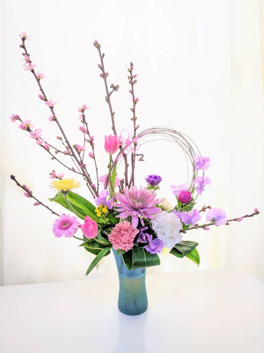 100均diy ダイソー購入品で作るひな祭りアレンジ🎎🌸 雛飾り フラワーアレンジメントflower arrangement 插花 꽃꽂이