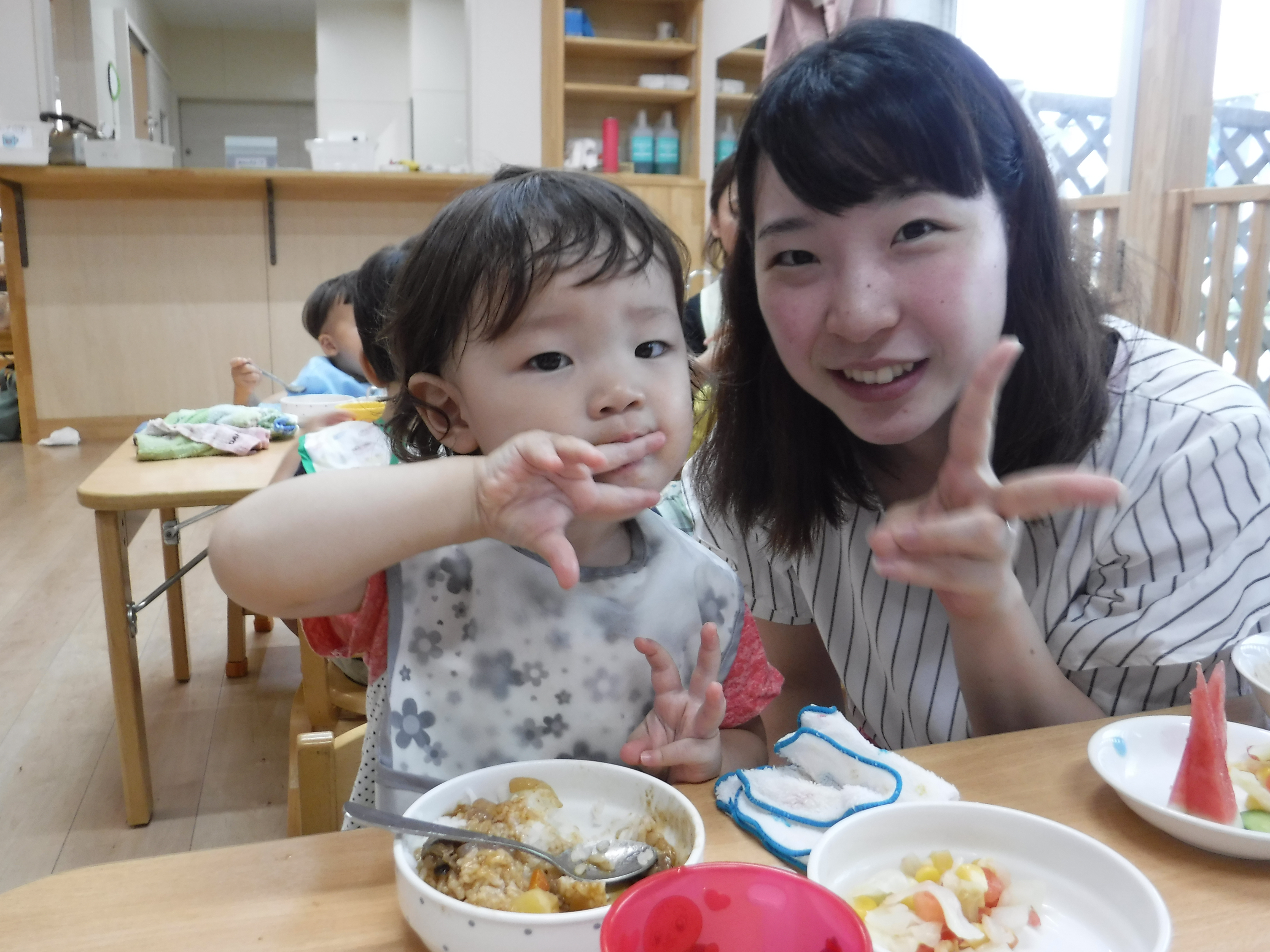 8月生まれの誕生会本宮保育園