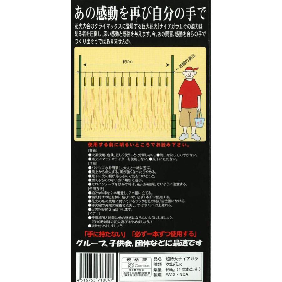 楽天市場 ナイアガラ 花火 新感動の滝 火薬10本入: eおもちゃやさん楽天市場店
