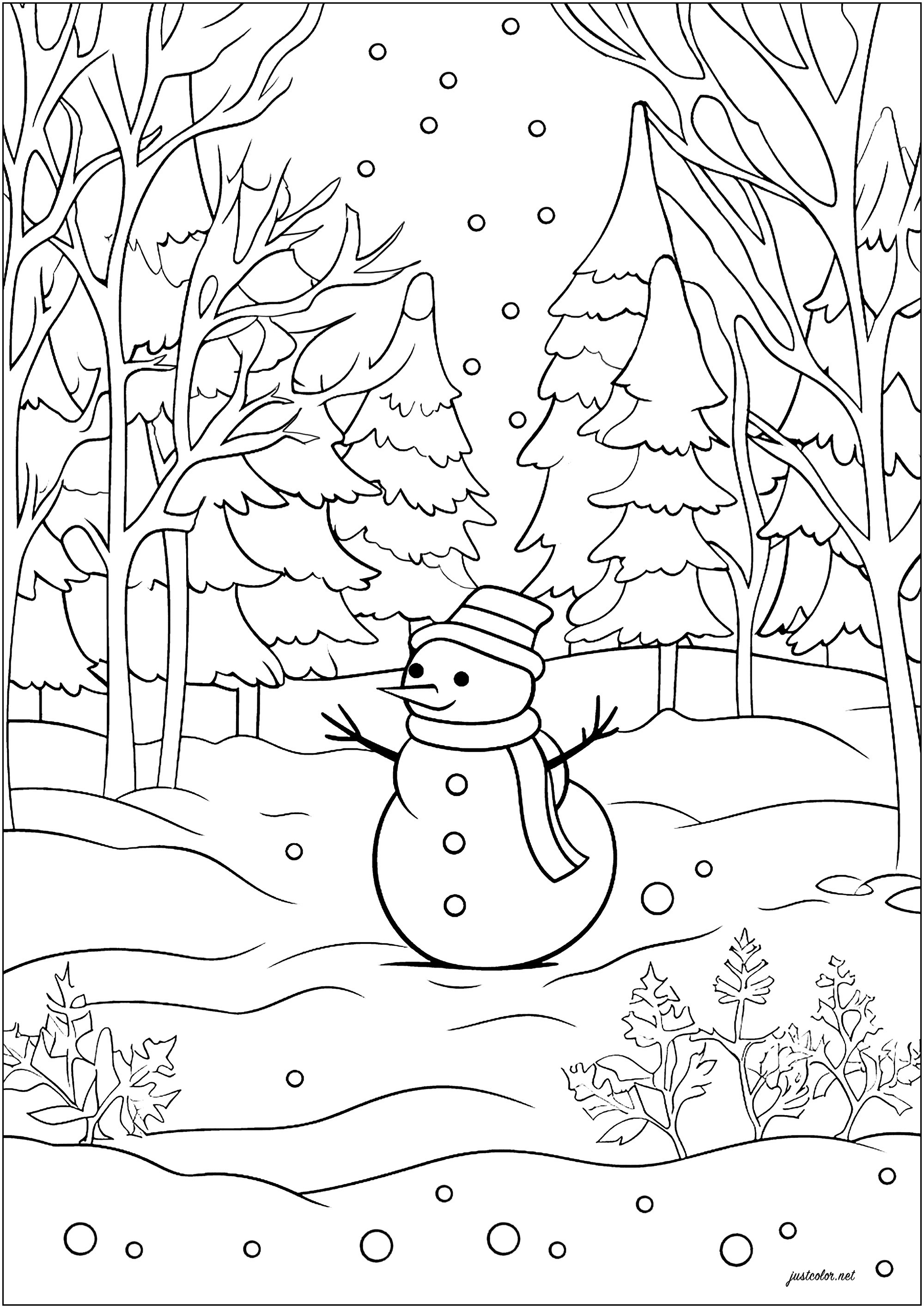 快い雪だるまと雪片。冬、雪、そり、ニンジン、ボタン。メリークリスマス、新年。大人用の塗り絵の柄。白黒。」のベクター画像素材 ロイヤリティフリー728553955Shutterstock