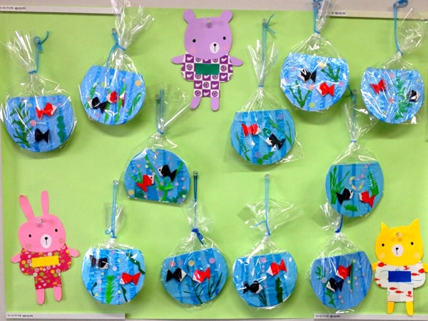 夏祭り 壁面飾り 夏 飾り 壁面制作 イベント おうち夏祭りの通販 by Mimiラクマ