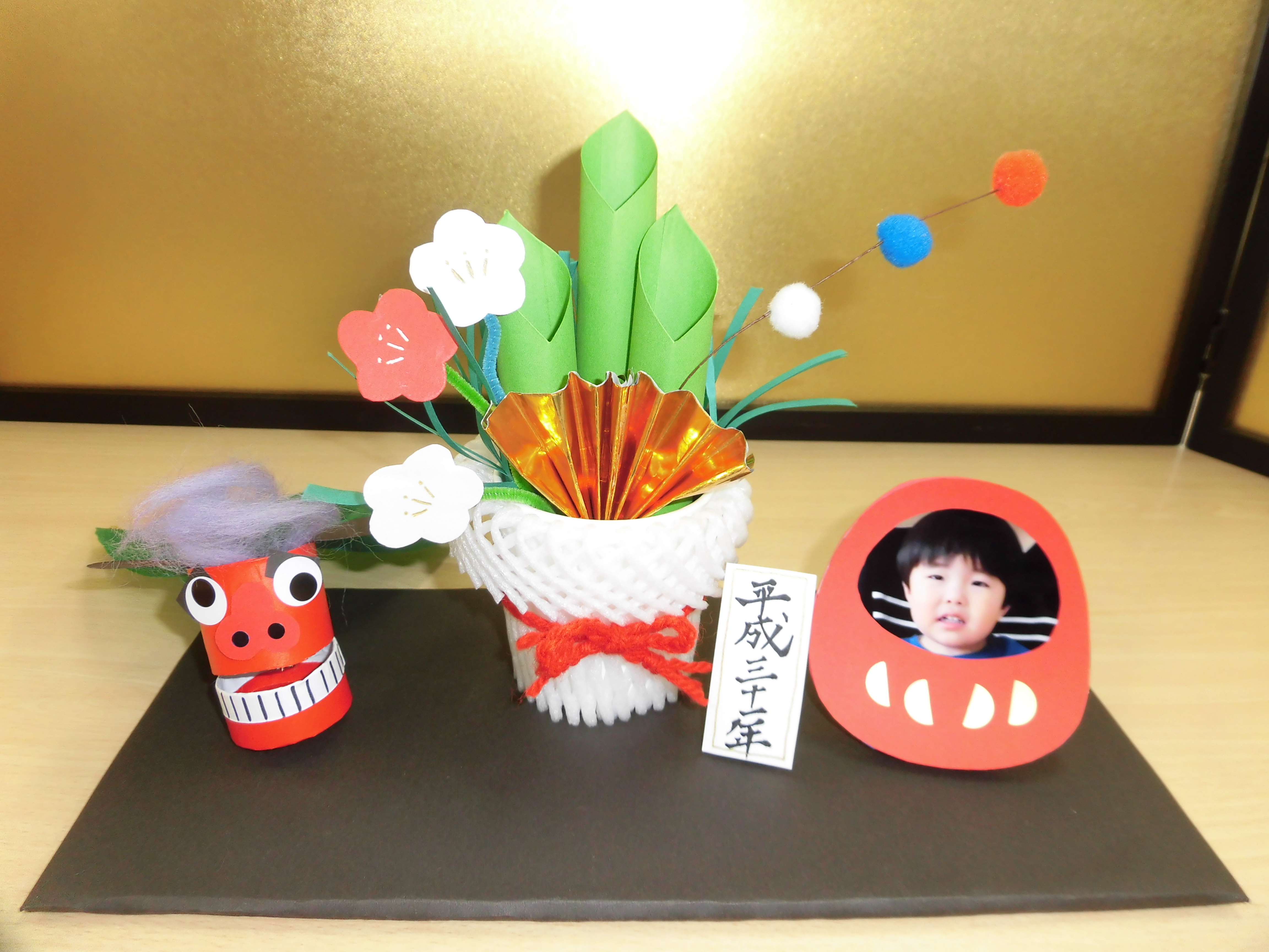 お正月 お正月飾りを紙で作ってみよう。🎍