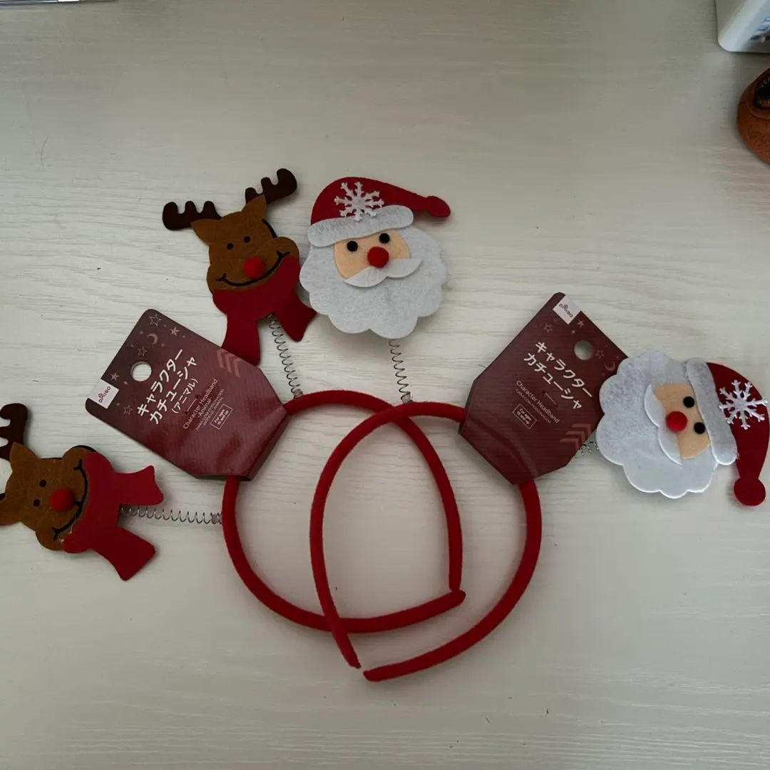 Amazonクリスマス カチューシャ ダイソー トナカイクリスマス雑貨おもちゃ