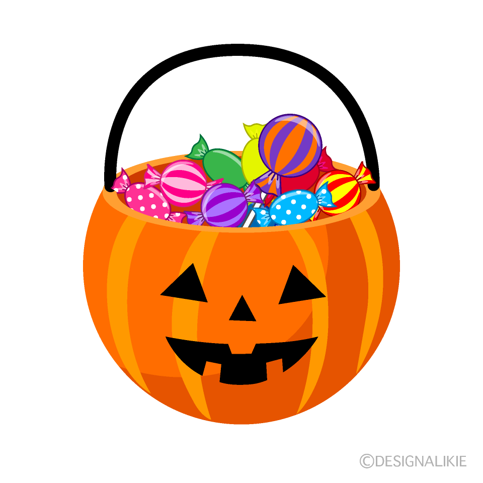 ハロウィンのかわいいイラスト カボチャ・シルエット6カット- イラストくん