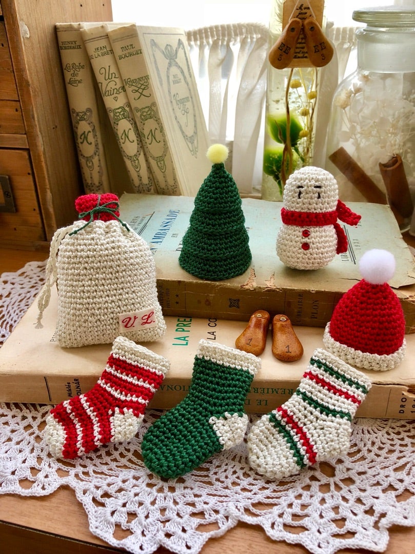 かぎ針編み かんたんクリスマスツリー編み方編み物DIY