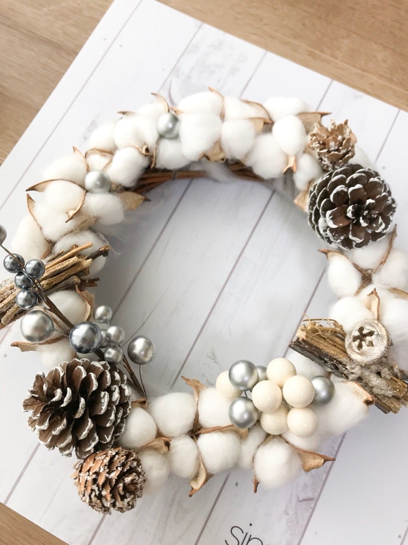 100均で作る手作りクリスマスリース