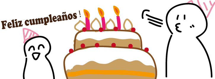 飛び出すスペイン語&日本語 誕生日 お正月 - LINE スタンプLINE STORE