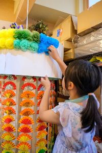 フラワーペーパーで七夕飾り 吹流し を作ろうナベチンのパーティークラフトHappy Birthday Project ハピバ