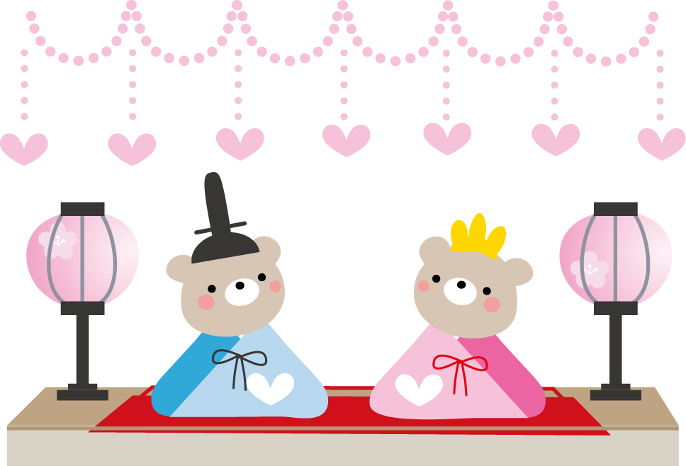 桜橘・雛祭りのイラストイラスト無料・かわいいテンプレート