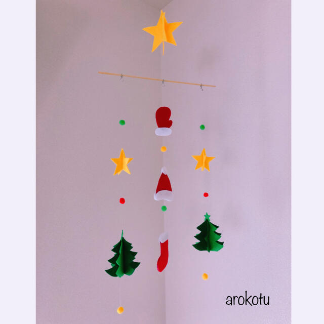 モビール ・ホワイトクリスマス 特集掲載- atelier-hiwa's galleryminne byGMOペパボ国内最大級のハンドメイド・手作り通販サイト