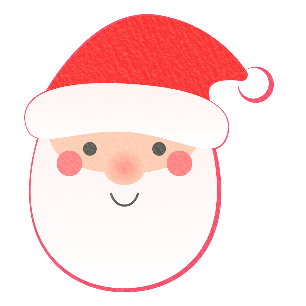 サンタさん 看板・ボード用イラストシールW285×H285mm- 販促用品通販のサインモール