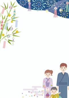 七夕フレーム 縦イラスト無料イラスト・フリー素材なら「イラストAC」