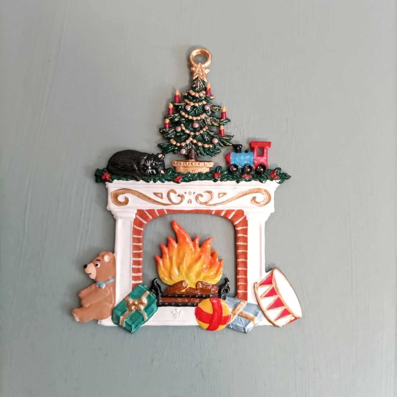 タペストリー 130×150cm クリスマス仕様 暖炉前 装飾 背景布 F - メルカリ