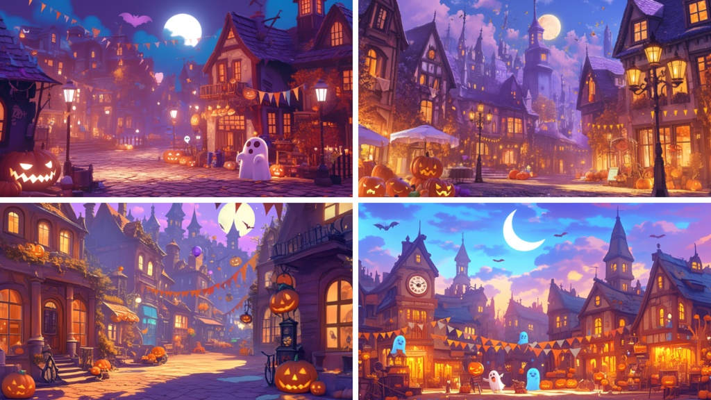 ハロウィーンの街並み 画像 - Freepikで無料ダウンロード