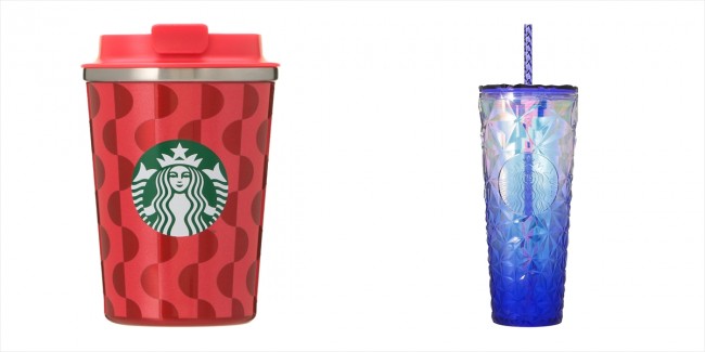 スターバックス 凹凸デザイン コールドカップタンブラー ホリデー タンブラータンブラ