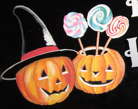 デコレーションシール6355 チョークアート ハロウィン2 : エリア27 - 通販 - Yahoo!ショッピング