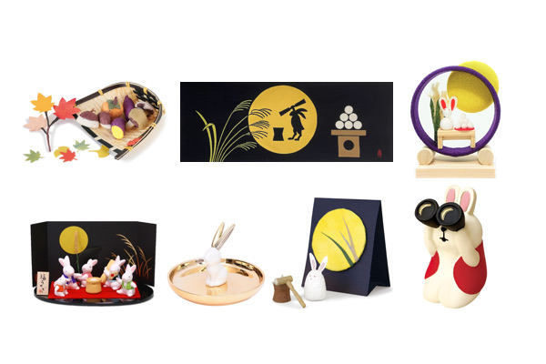 お月見 十五夜 お月見飾り 月見タペストリー オブジェ 月 飾り 秋 インテリア 置物_ジャスミンドイル