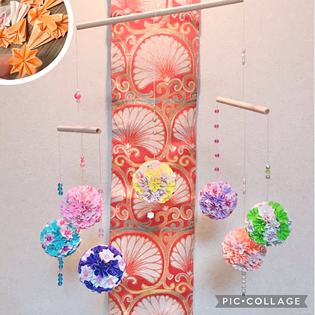 折り紙 ～季節の風物：吊るし雛～ - えつこのマンマダイアリ