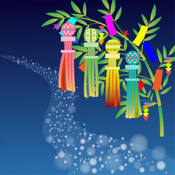 仙台七夕の無料イラスト