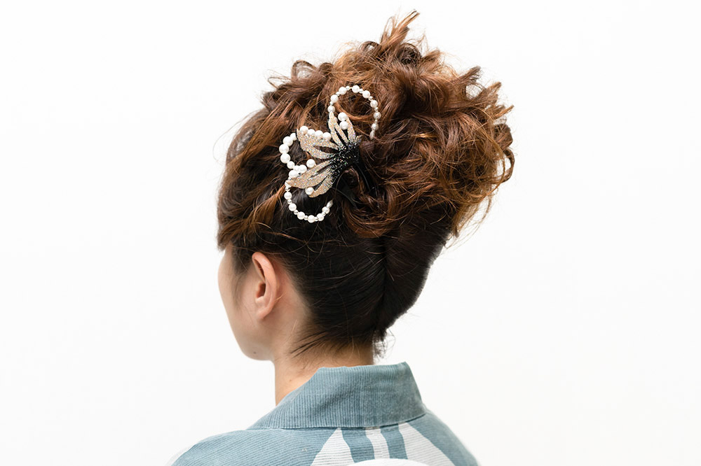 お祭り 法被に合う 髪型 夜会巻きTikTok