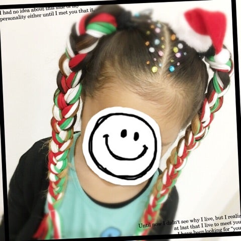 Merry christmas !!! クリスマスツリー×キッズアレンジ◎：L195974532エイミーバイアフロート amie byafloat のヘアスタイルホットペッパービューティ