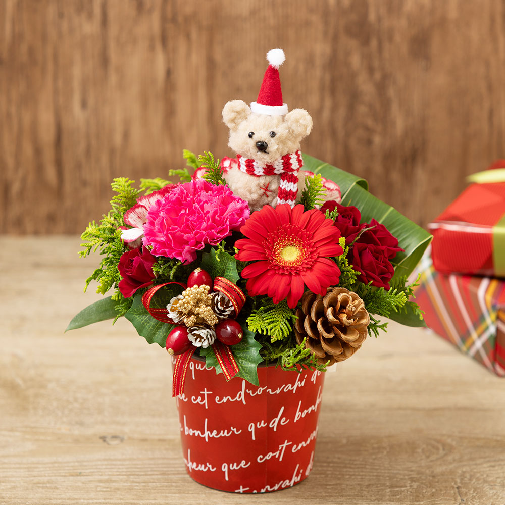 クリスマスカラー テーブルフラワー 赤とピンク 赤い薔薇 Hong Kong などのインテリア実例 - 2021-12-23 20:21:14RoomClip ルームクリップ