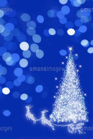 フリーイラストクリスマスツリーとトナカイと星の背景でアハ体験GAHAG著作権フリー写真・イラスト素材集 - GAHAG著作権フリー写真・イラスト素材集