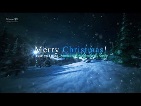 動物クリスマスカード 犬クリスマスプレゼント動画 Christmas card doganimal greeting card guitarBGM