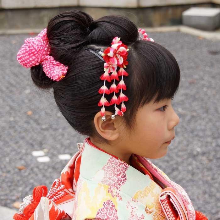 メール便可 髪飾り 七五三 卒業式 成人式 正絹かのこ つきだし絞り 綿入り オレンジ 赤 ピンク 水色 紫 日本髪 新日本髪 鹿の子 結綿 手絡ヘアアクセサリー髪飾り,七五三・こども向け,かのこ・ちんころ京のみやび 本店