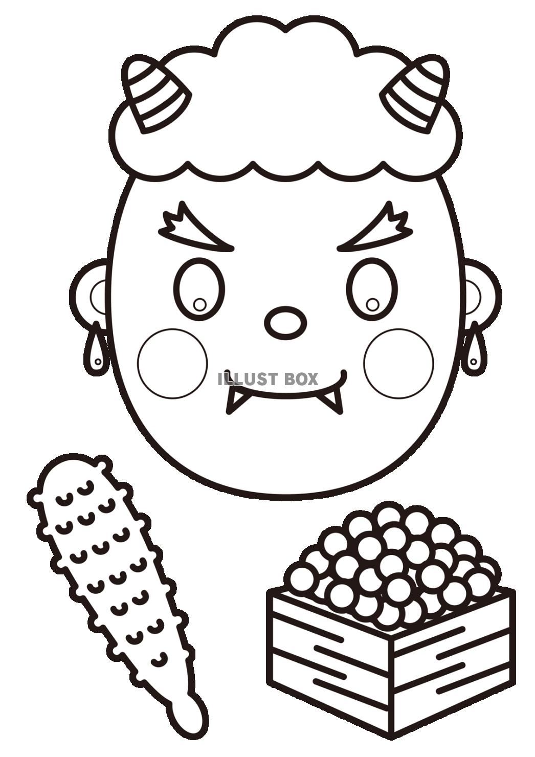 ぬりえ 季節節分にぴったりなオニ 無料ダウンロードOKな塗り絵です ASOPPA！レシピ - あそっぱ