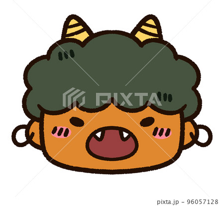 鬼のお面ダウンロード無料節分の保育園制作にかわいい鬼と怖い鬼手作りお面保育教材無料型紙登録不要の