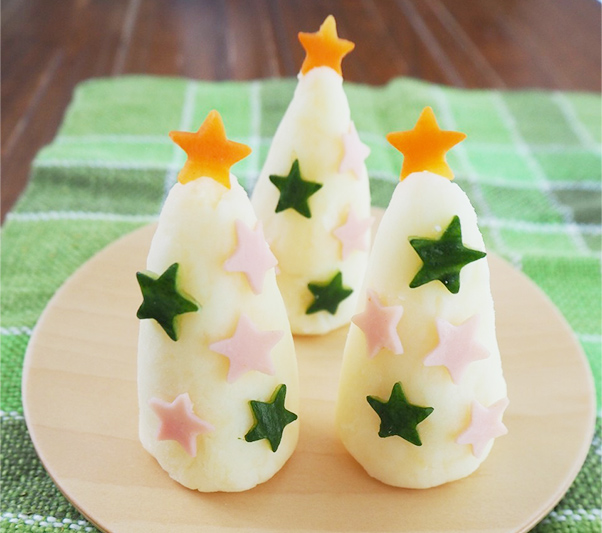 クリスマスツリーポテトサラダ : 靴下をはいた猫