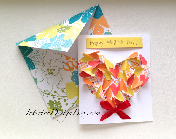 簡単な母の日ポップアップカードの作り方
