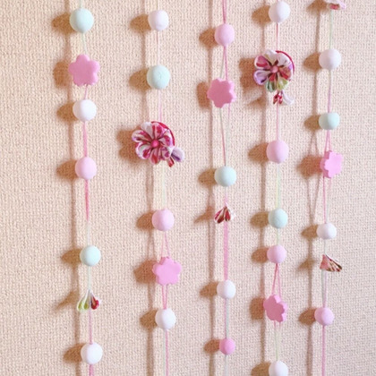 紙皿とフエルトボールでひなまつり製作♪LEE