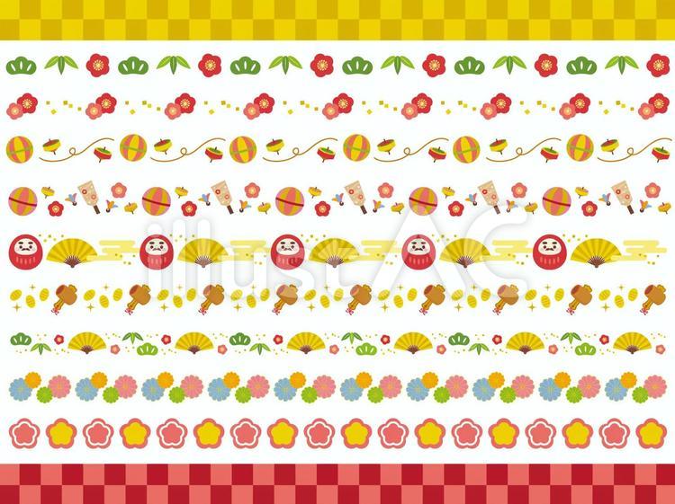 お正月のラインイラストセットのイラスト素材82703817- PIXTA