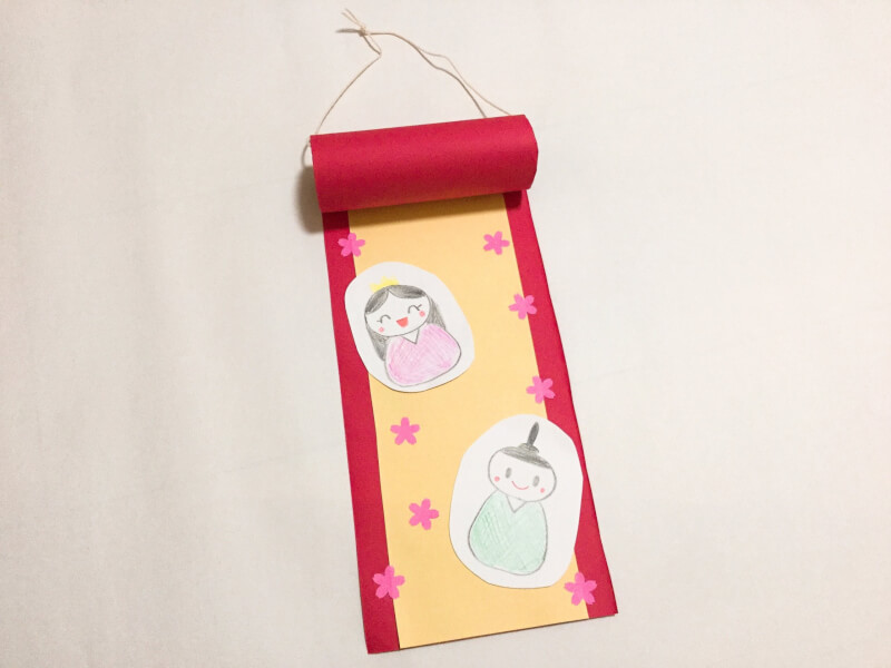 ひな祭り トイレットペーパーの芯でできる、おひな様の作り方ほいくびより