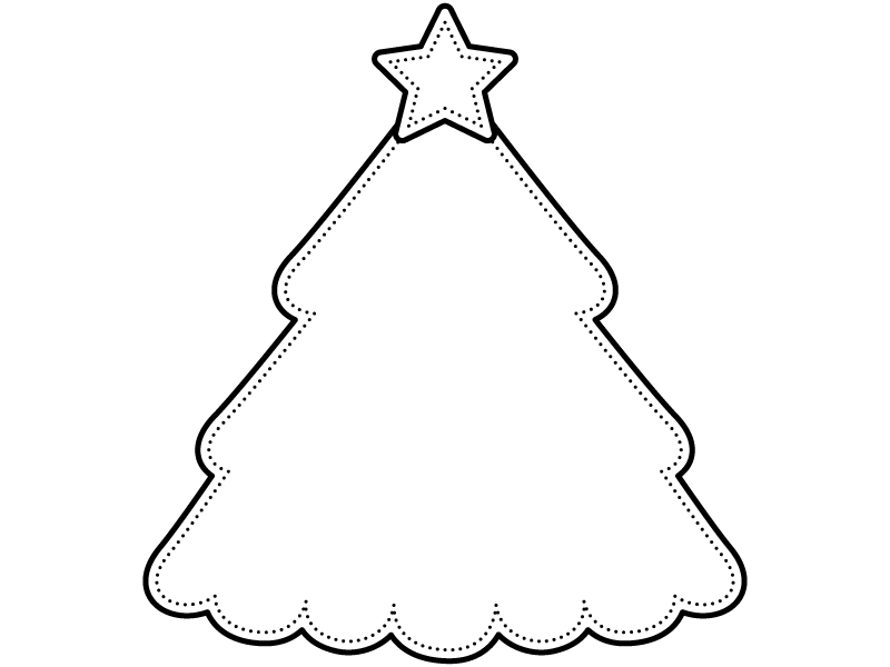 クリスマスのフレーム 手描き 縦 線画 イラスト素材6163465- フォトライブラリ