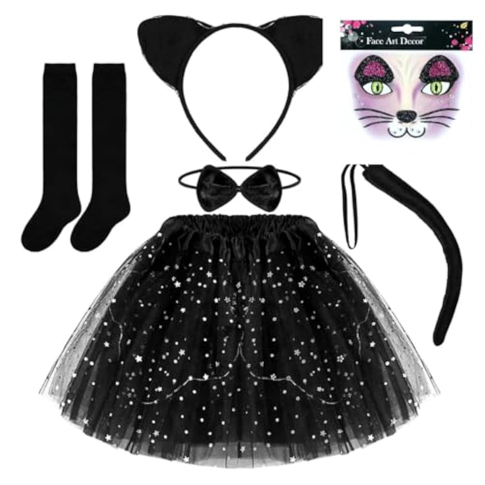 コスプレ衣装 学園祭 ジャンパースカート 黒猫 ハロウィン衣装 変装 コスチューム 子どもコスチューム 女の子 可愛い キッズ 仮装 猫耳 ハロウィンパーティーイベント 舞台劇 舞台衣装 チュチュワンピース