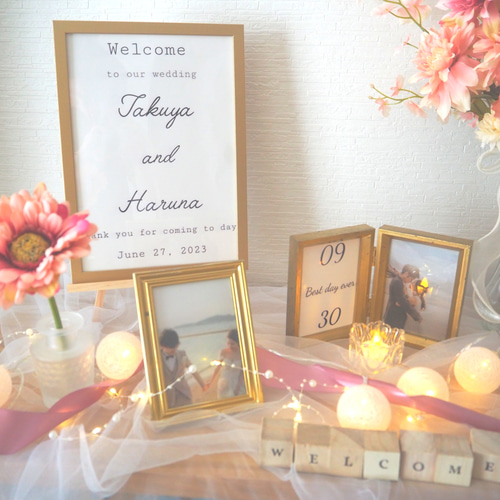komame様取り置き 結婚式のウェルカムスペースセット 秋婚向け ウェルカムスペース特集