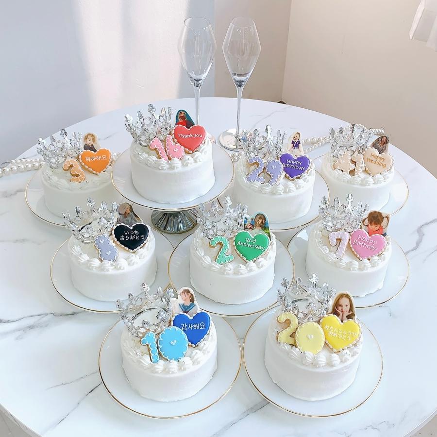 キルティング クレイケーキ ハンドメイド 推しケーキ 推しカラー 生誕祭 韓国 推しケーキ オーダー受付 クレイ