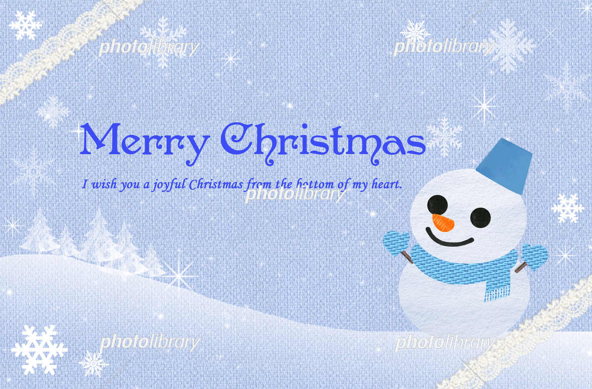 クリスマスカード サンタクロースと雪だるまとトナカイのイラスト素材FYI00885415ストックフォトの QleanMarket キュリンマーケット